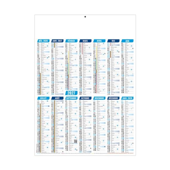 Calendriers bancaires personnalisables fabriqués en France Marianne Rigides