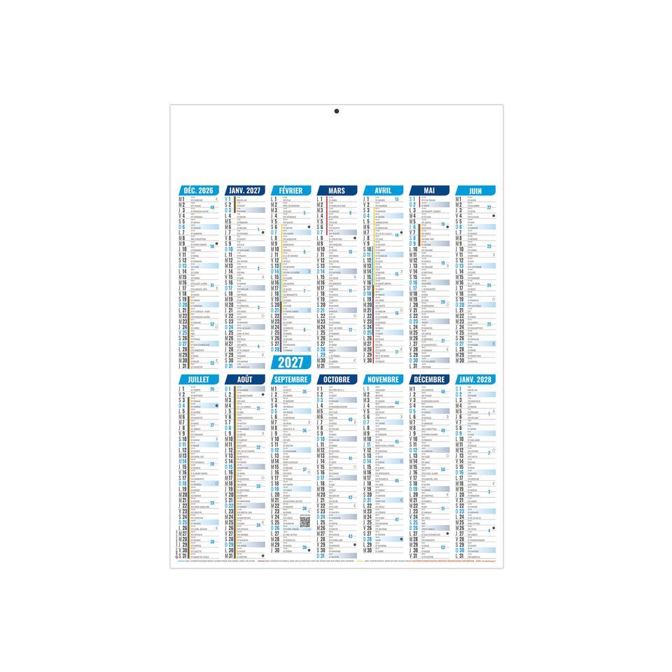 Calendriers bancaires personnalisables fabriqués en France Marianne Rigides