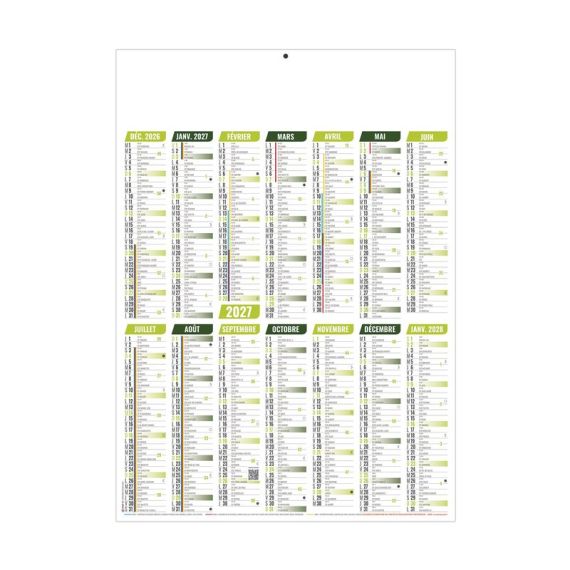 Calendriers bancaires personnalisables fabriqués en France Marianne Rigides