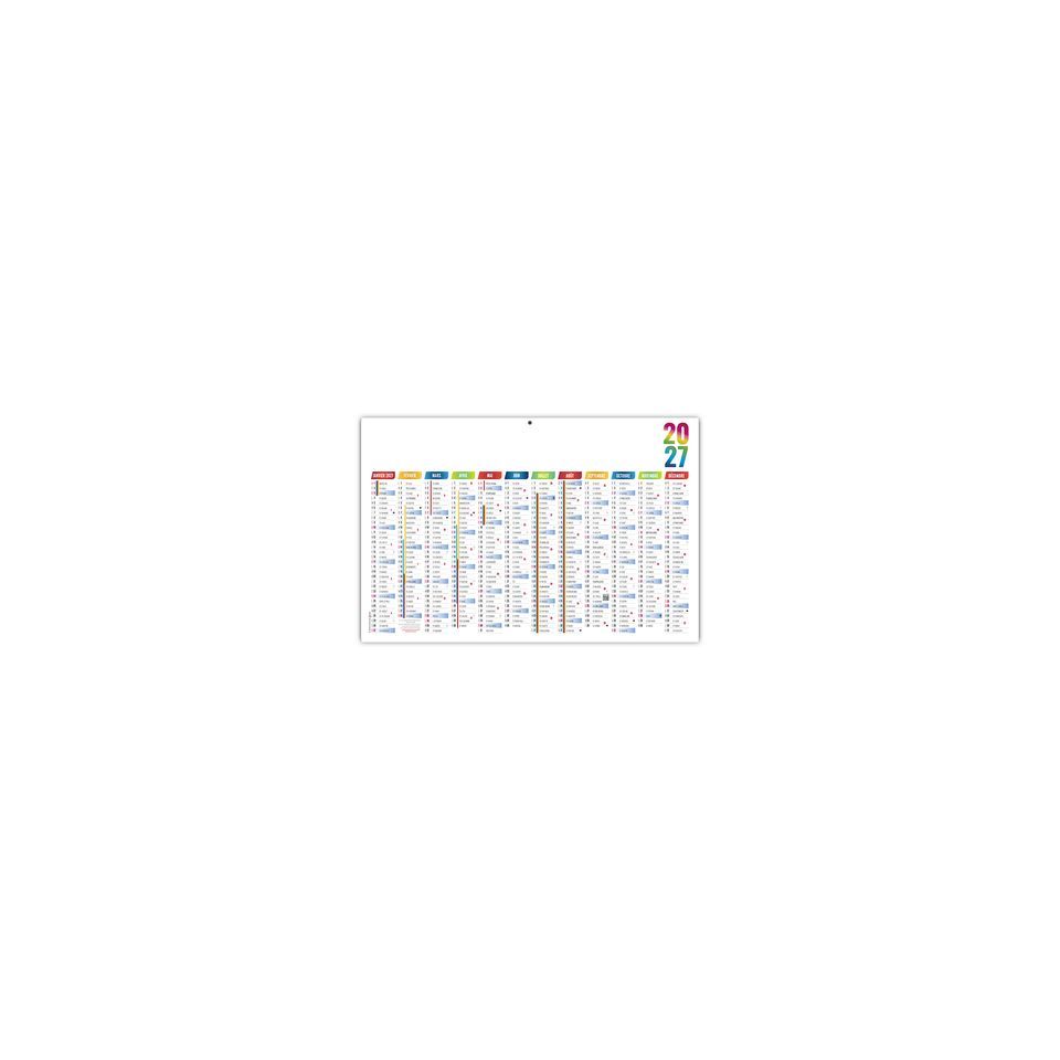Calendriers bancaires personnalisables fabriqués en France Maximilien Rigides