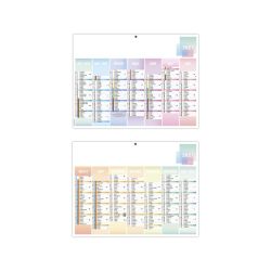 Calendriers publicitaires fabriqués en France bancaires Pastel Souples