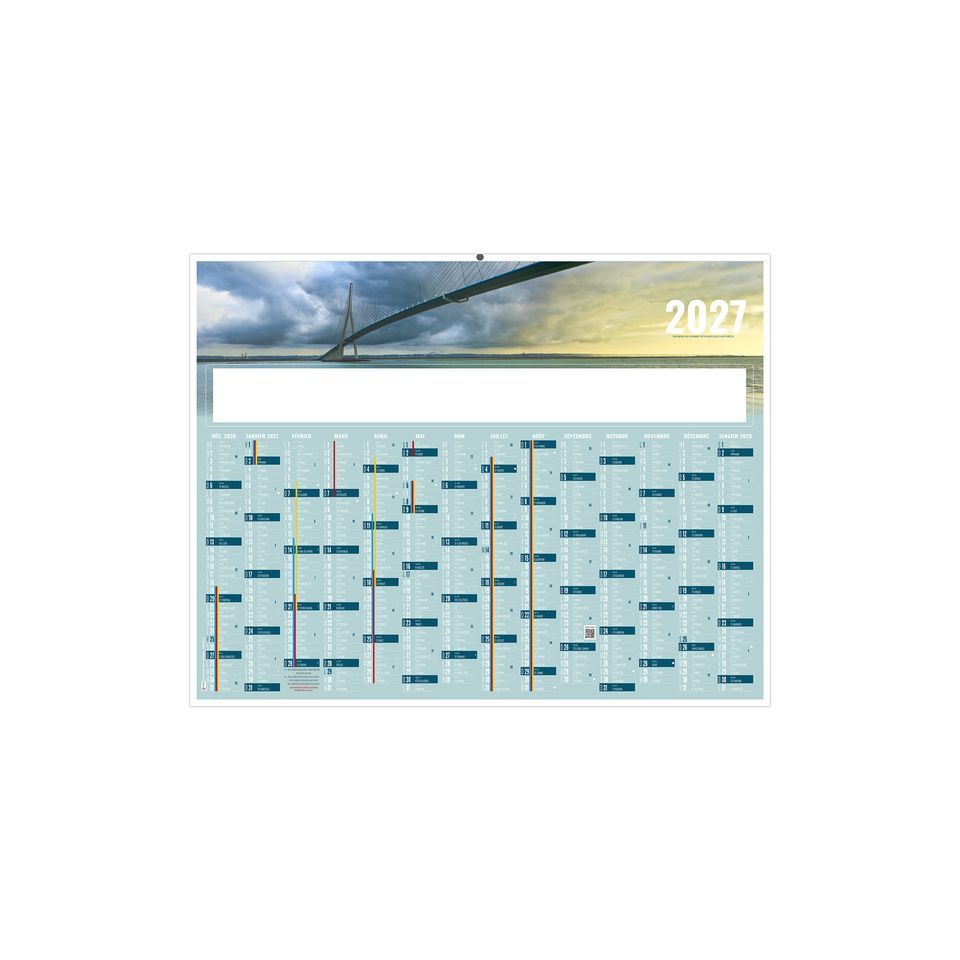 Calendriers bancaires personnalisables fabriqués en France Grand Large Souples