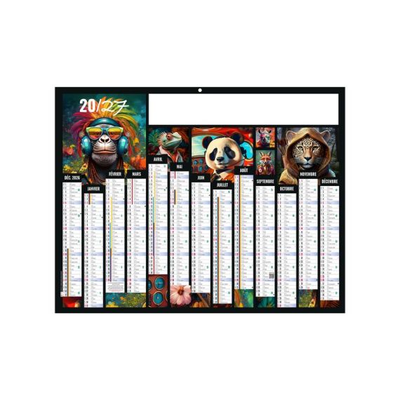 Calendriers bancaires personnalisables fabriqués en France Art de la rue Souples