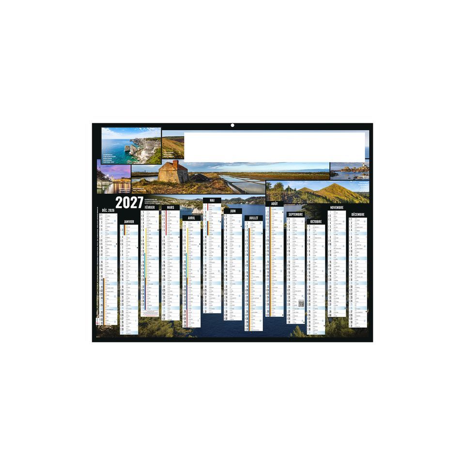 Calendrier publicitaire bancaire Tour de France Rigide