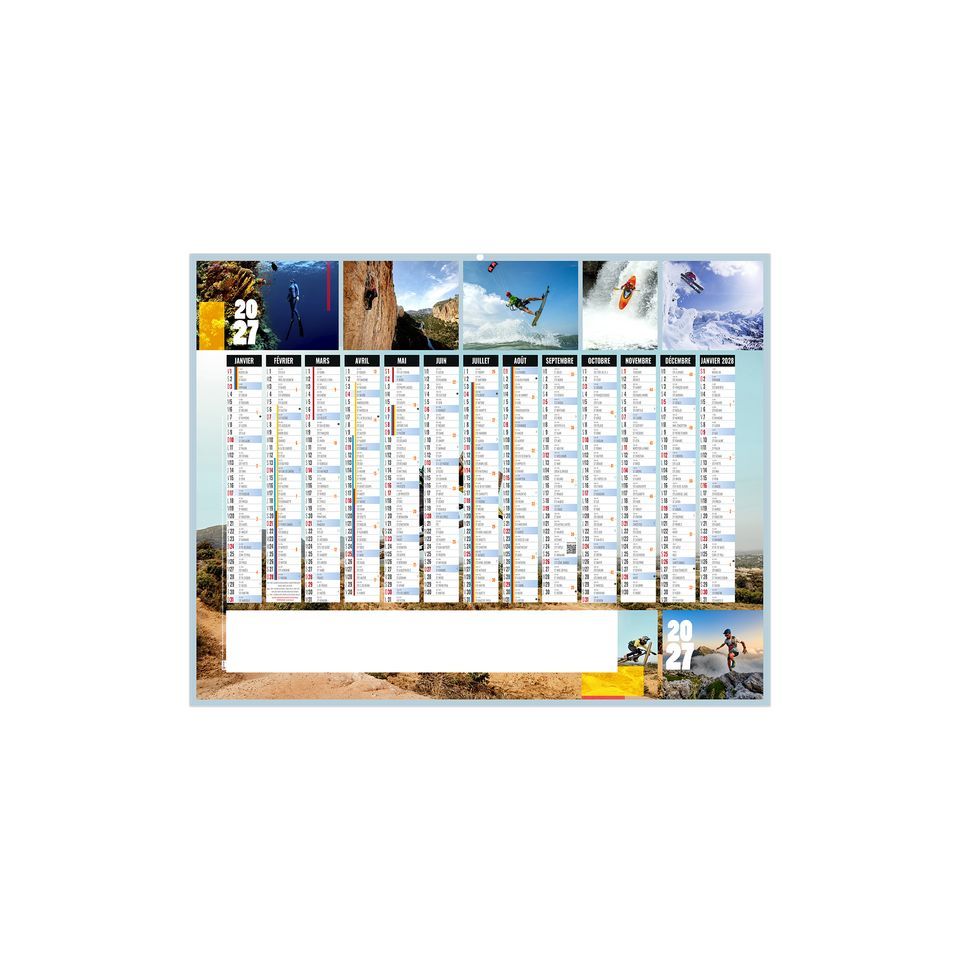 Calendriers bancaires personnalisables fabriqués en France Intense Souples