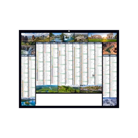Calendriers bancaires personnalisables fabriqués en France Continental Rigides