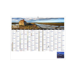 Calendrier bancaire personnalisable fabriqué en France Libre Choix Souple
