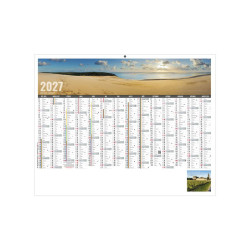 Calendrier bancaire personnalisable fabriqué en France Libre Choix Rigide