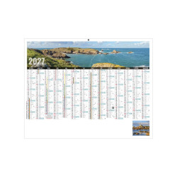 Calendrier bancaire personnalisable fabriqué en France Libre Choix Rigide