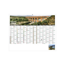Calendrier bancaire personnalisable fabriqué en France Libre Choix Rigide