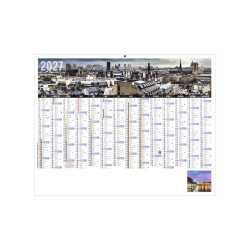 Calendrier bancaire personnalisable fabriqué en France Libre Choix Rigide