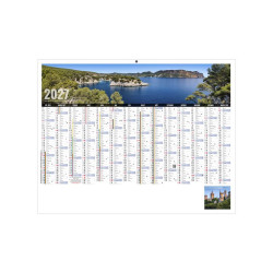Calendrier bancaire personnalisable fabriqué en France Libre Choix Rigide