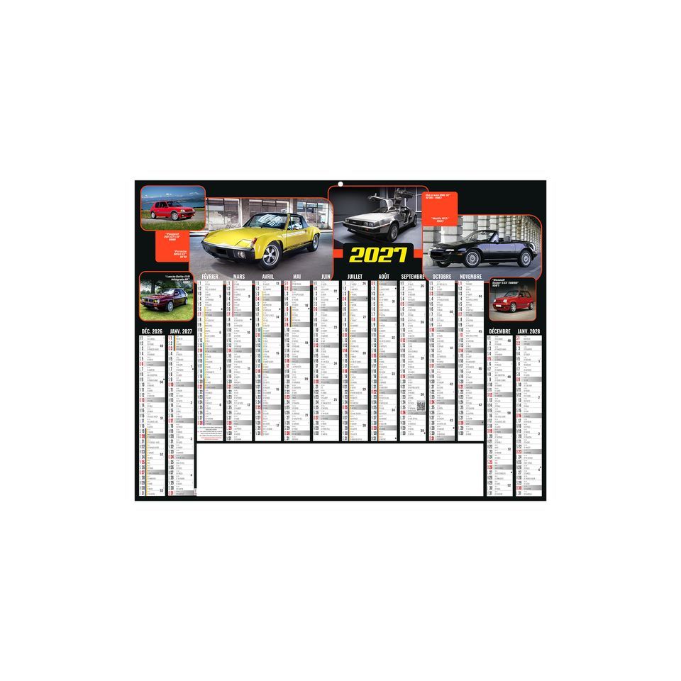 Calendriers bancaires personnalisables fabriqués en France Jacky Souples