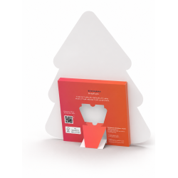 Calendrier de l’Avent Lindt personnalisé nini ball en forme de sapin de Noël fab europe 325x430x21 mm