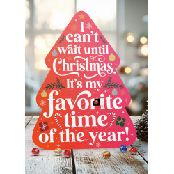 Calendrier de l’Avent Lindt personnalisé mini ball Lindor en forme de sapin de Noël fabriqué en europe 325x430x21 mm