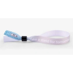 Bracelet ECO en RPET évènementiel personnalisé quadri inviolable Express fabriqué en Europe