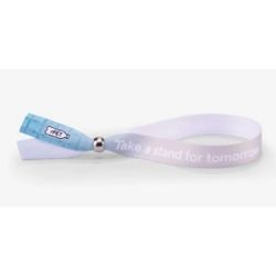 Bracelet ECO en RPET évènementiel personnalisé réutilisable bague métallique Express fabriqué en Europe