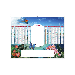 Calendriers bancaires personnalisables fabriqués en France Tropic Effaçable