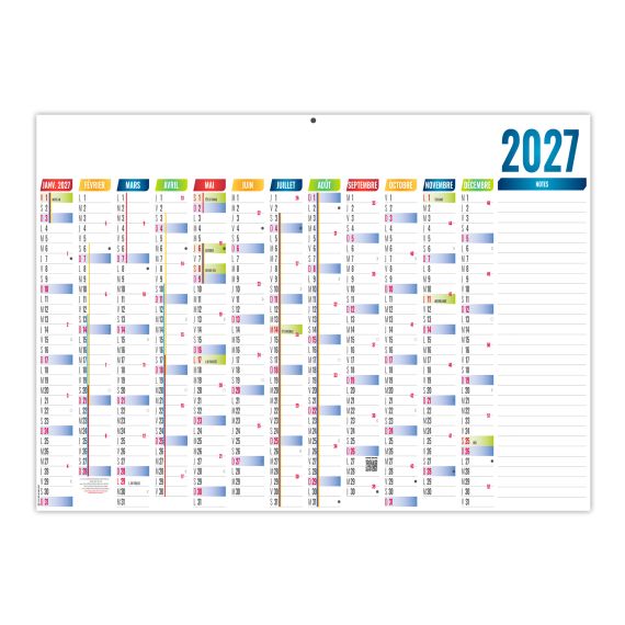 Planning effaçable publicitaire fabriqué en France Basique