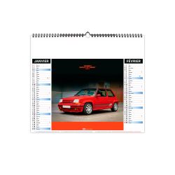 Calendrier économique publicitaire fabriqué en France 6 feuillets Moteur