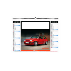 Calendrier économique publicitaire fabriqué en France 6 feuillets Moteur