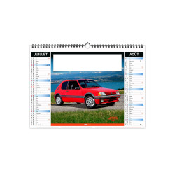 Calendrier économique publicitaire fabriqué en France 6 feuillets Moteur