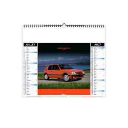 Calendrier économique publicitaire fabriqué en France 6 feuillets Moteur