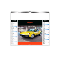 Calendrier économique publicitaire fabriqué en France 6 feuillets Moteur