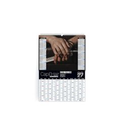 Calendrier publicitaire fabriqué en France 6 feuillets planning 2 en 1 Sur mesure