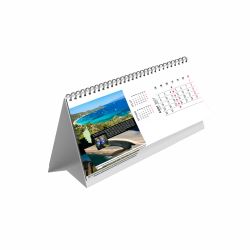 Chevalet de bureau personnalisable fabriqué en France Maxi feuillets Île de Beauté13 feuillets