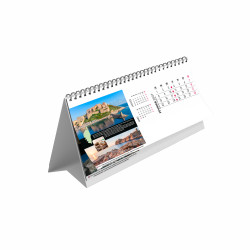 Chevalet de bureau personnalisable fabriqué en France Maxi feuillets Île de Beauté13 feuillets