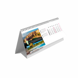 Chevalet de bureau personnalisable fabriqué en France Maxi feuillets Île de Beauté13 feuillets