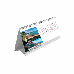 Chevalet de bureau personnalisable fabriqué en France Maxi feuillets Île de Beauté13 feuillets