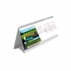 Chevalet de bureau personnalisable fabriqué en France Maxi feuillets Île de Beauté13 feuillets