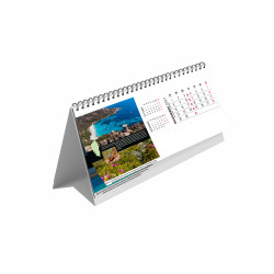 Chevalet de bureau personnalisable fabriqué en France Maxi feuillets Île de Beauté13 feuillets