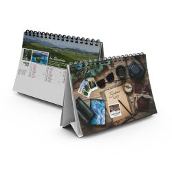 Calendrier personnalisable fabriqué en France de bureau Sentiers 13 feuillets
