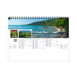 Calendrier personnalisable fabriqué en France de bureau Sentiers 13 feuillets