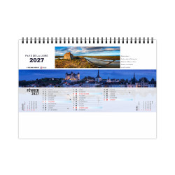 Calendrier personnalisé fabriqué en France Grand angle 210x150 mm