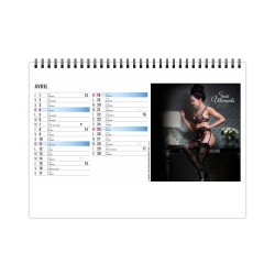Calendrier personnalisé fabriqué en France de bureau Lingerie 13 feuillets