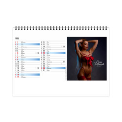 Calendrier personnalisé fabriqué en France de bureau Lingerie 13 feuillets