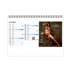 Calendrier personnalisé fabriqué en France de bureau Lingerie 13 feuillets