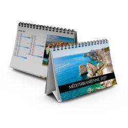 Calendrier publicitaire de bureau France Méditerranéenne 13 feuillets