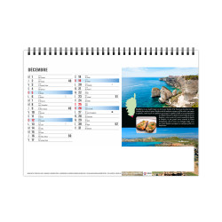 Calendrier publicitaire de bureau France Méditerranéenne 13 feuillets