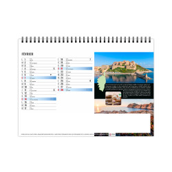Calendrier publicitaire de bureau France Méditerranéenne 13 feuillets