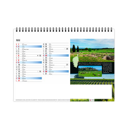 Calendrier publicitaire de bureau France Méditerranéenne 13 feuillets