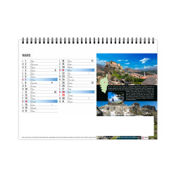 Calendrier publicitaire de bureau France Méditerranéenne 13 feuillets