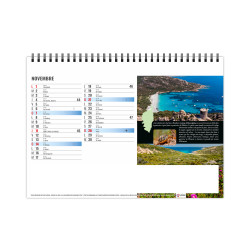 Calendrier publicitaire de bureau France Méditerranéenne 13 feuillets