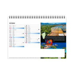 Calendrier publicitaire de bureau France Méditerranéenne 13 feuillets
