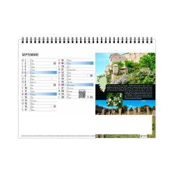 Calendrier publicitaire de bureau France Méditerranéenne 13 feuillets