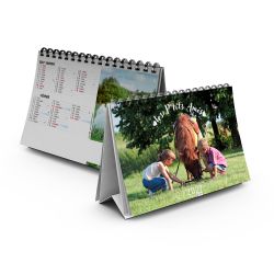 Calendrier publicitaire fabriqué en France de bureau P'tits Amis 7 feuillets